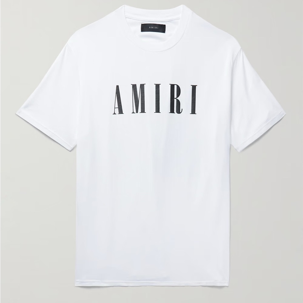 White Amiri Logo Tee XXL